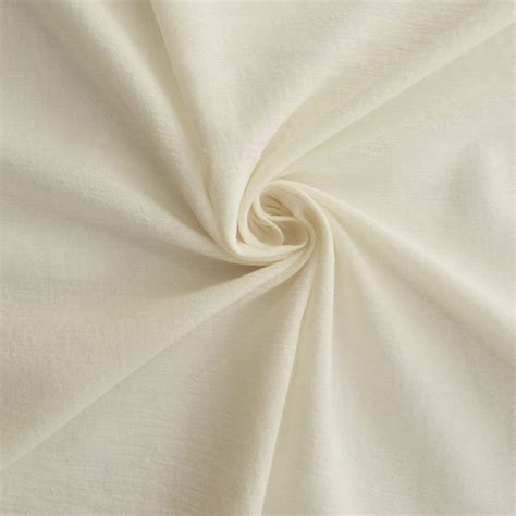 100% Cotton Double Gauze Fabric Ivory, by the yard - Fabric Direct