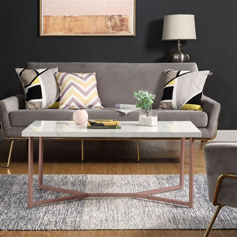 Harper Bright Designs Living Room Mid Century Modern Rectangle Wooden
