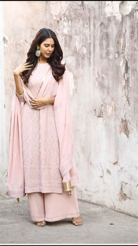 Sonam Bajwa Palazzo Suit Pakistani Fancy Dresses Desi Dresses Party Wear Indian Dresses Dress