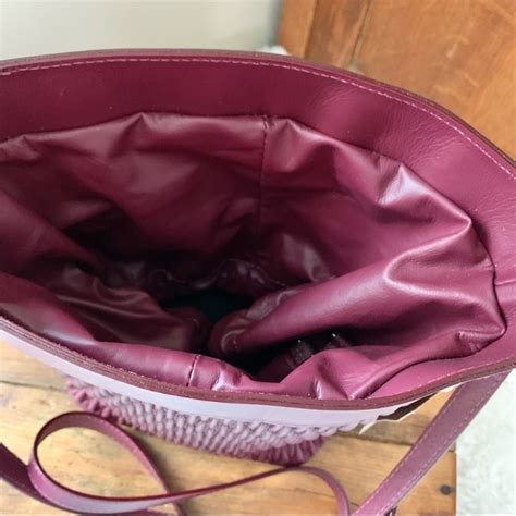 anna paola bags nwt anna paola italian leather bucket bag burgundy made in italy poshmark