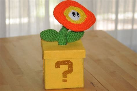 Fire Flower Power Box That Opens Mario Crochet Amigurumi