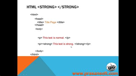 HTML ตอนที่ 21 คำสั่ง Tag strong | การเขียนโปรแกรมการเรียนรู้ด้วยตนเอง ...