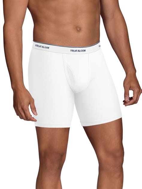 Fruit Of The Loom Men S Coolzone Fly White Boxer Briefs Extended Sizes