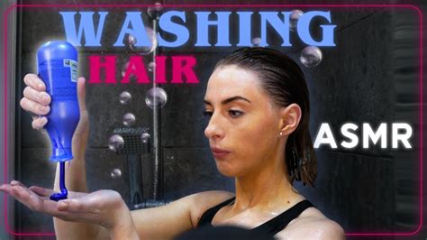 Asmr Relaxing Washing My Hair In The Shower No Talking Scalp