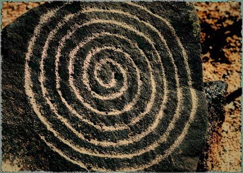 Mdeanstraussnear Perfect Spiral Petroglyph In The New Mexico High