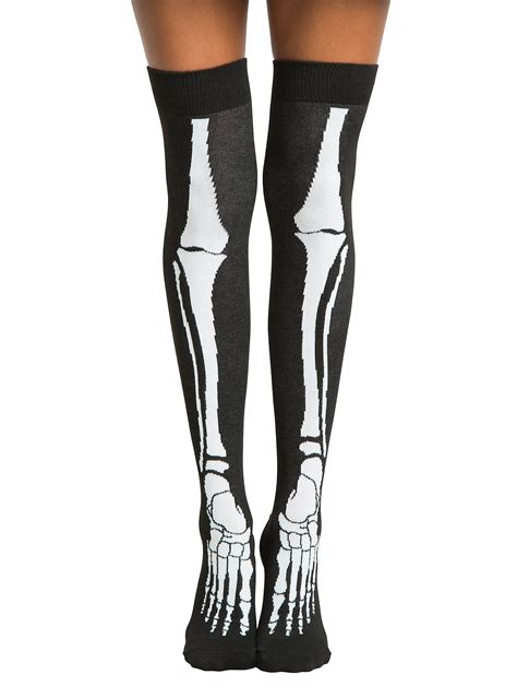 Blackheart Skeleton Over The Knee Socks Hot Topic Over The Knee Socks Over Knee Socks Hot