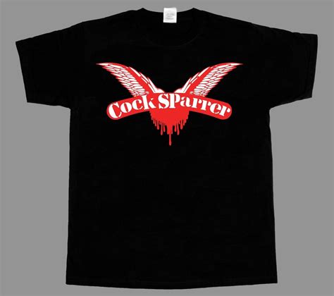 Cock Sparrer Classic Wings Logo Punk Rock Oi Street Punk New Black T