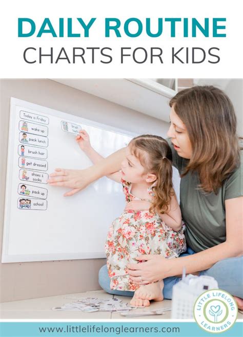 Daily Routine Charts For Kids Little Lifelong Learners