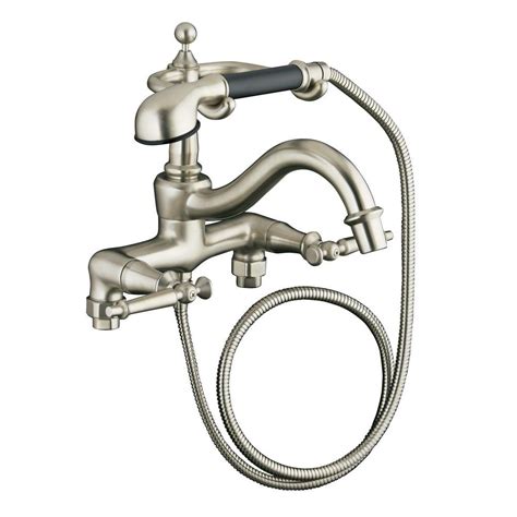 Kohler Antique 8 In 2 Handle Claw Foot Tub Faucet With Handshower In