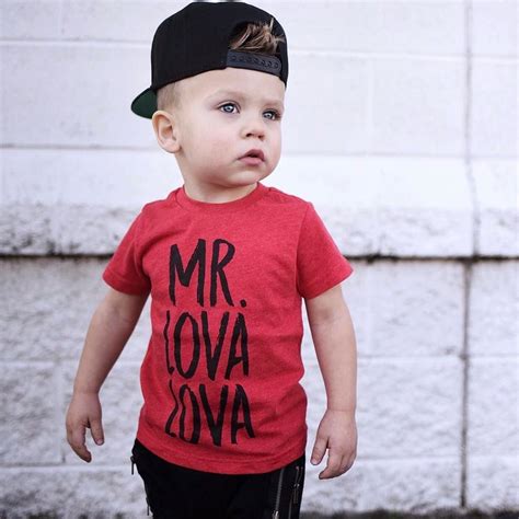 Mr Lova Lova Hipster Kids Tee Trendy Baby Tees Stylish Clothes