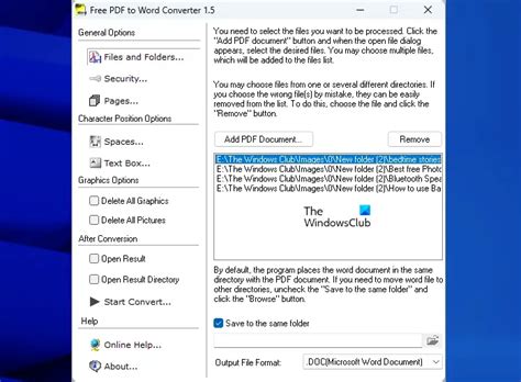 Best Free Batch Pdf To Word Converter Software For Windows 1110