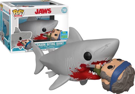 Funko Pop Movies Jaws Shark Biting Quint Figure 2019 Convention