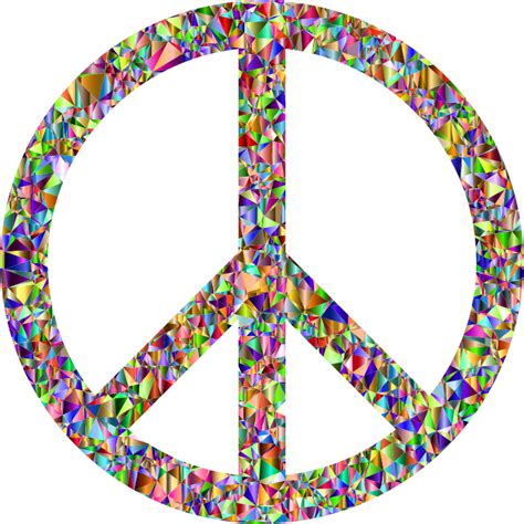 Vivid Chromatic Peace Sign Openclipart