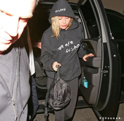 Miley Cyrus We Are Fucked Sweatshirt Popsugar Fashion