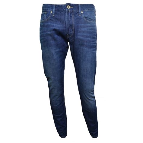 Armani Jeans Mens J06 Slim Fit Denim Blue Jeans