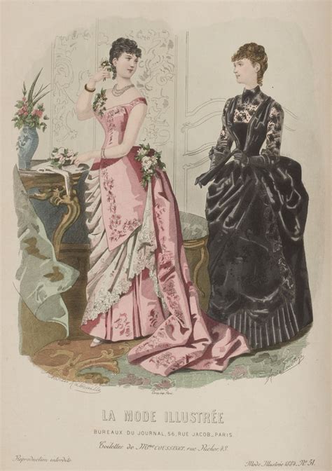 La Mode Illustrée 1884 Fashion Plates Fashion Prints Vintage