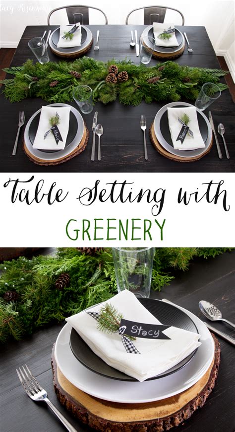 Holiday Tablescape With Greenery Stacy Risenmay