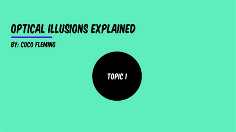Optical Illusions Explained By Colo Fleming On Prezi