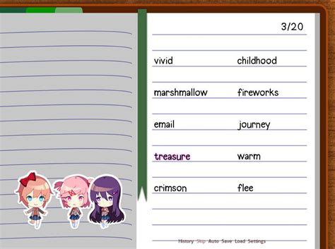 Read the text and complete the statements after it. Guide: Understanding All of DDLC's Poems - Pastime Zone