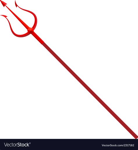 Download Red Trident Royalty Free Vector Image - VectorStock