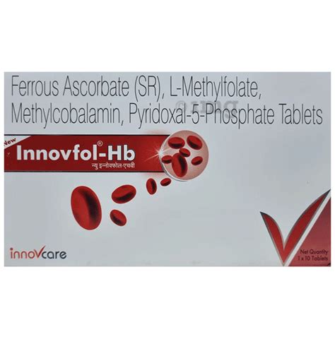Innovfol Hb Tablet Buy Strip Of 100 Tablets At Best Price In India 1mg