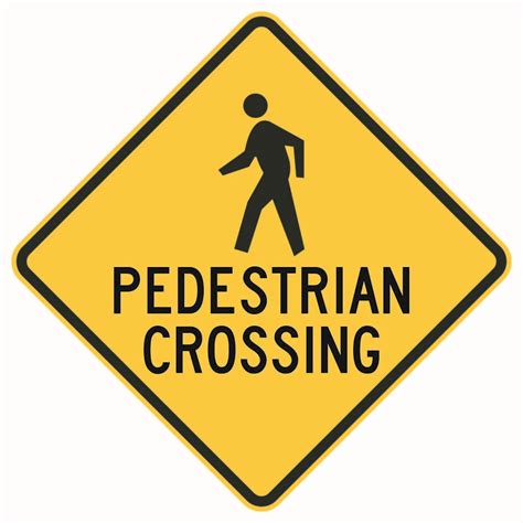 Warning Sign Pedestrian Crossing Sign And T Shirt King