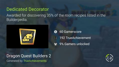 Dedicated Decorator Achievement In Dragon Quest Builders 2
