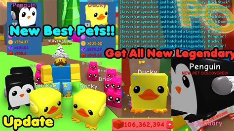 Update Got All New Legendary Pets Got New Best Pets Unlocked All