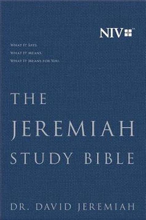 The Jeremiah Study Bible Niv By Dr David Jeremiah