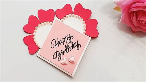 Beautiful Handmade Birthday Carddiy T Idea Youtube