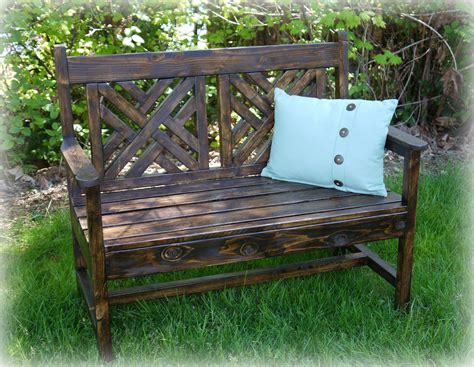 Remodelaholic Build A Bench With A Woven Back
