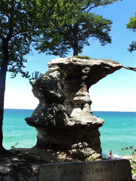 Chapel Rock Located In Pictured Rocks National Lakeshore Mi