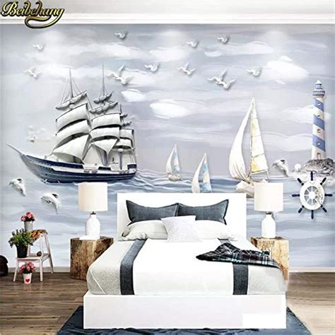 Buy Avikalp Exclusive Awz0250 3d Wallpaper Sailing Sailboat Mural