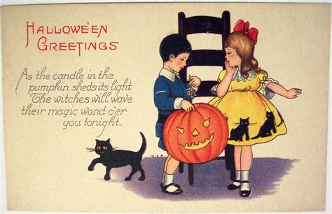 Vintage Halloween Postcard Dave Flickr
