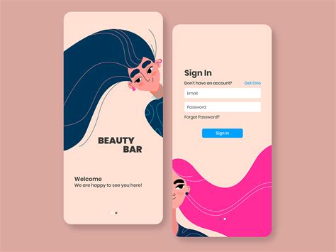 Welcome And Sign In Screen For Mobile App By Jarlin On Dribbble