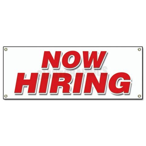48x120 Now Hiring Banner Sign Apply Inside Hiring Signs Help Wanted