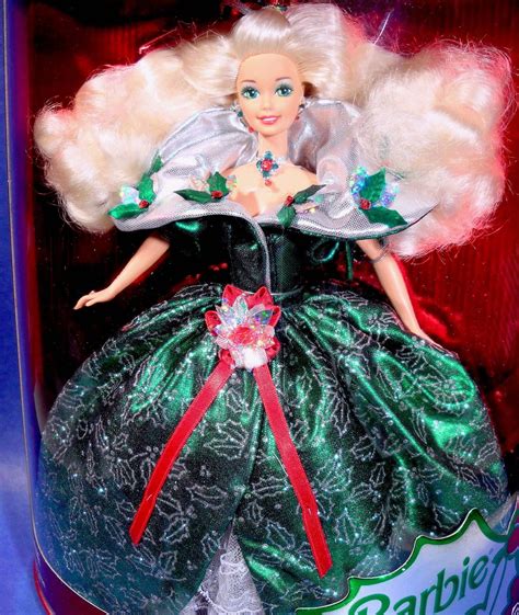 1995 Happy Holidays Barbie Ebay Happy Holidays Barbie Holiday Barbie Mattel Dolls Doll Stands