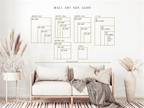 Wall Art Size Guide Frame Size Guide Print Size Guide Poster Size Chart Wall Display Guide