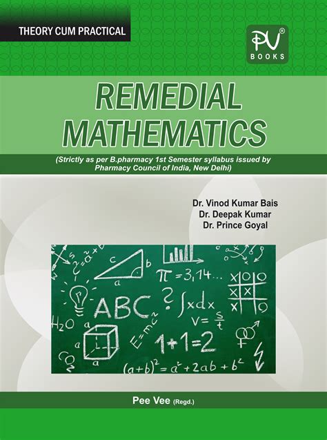 Remedial Mathematics Bpharm Semester I Medical And Nursing Books