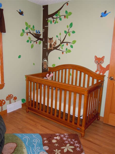 I have no idea where i came up with this idea. Woodland/forest Animals Nursery Rug-IKEA Wall Decals ...