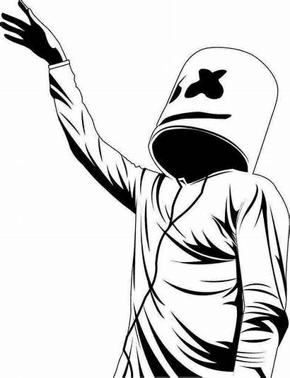 Marshmello Dab Wallpapers Dj Coloring Pages