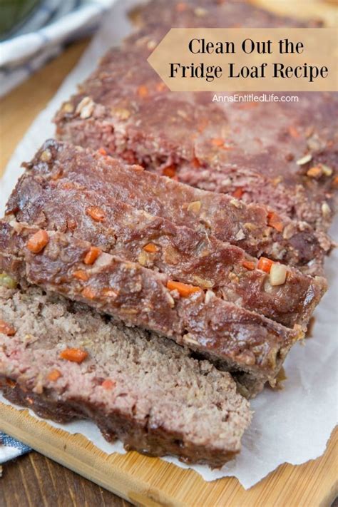 Add the milk, cracker crumbs, onion, salt, sage and pepper. Clean Out The Fridge Loaf Recipe. The perfect meatloaf ...