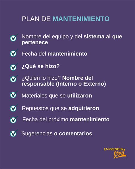 Plan De Mantenimiento Para Tu Empresa Solo 10 Pasos Vrogue