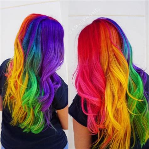 36 Photos Of Rainbow Hair Ideas To Consider For 2022