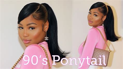 90s Flipped Ponytail W Swoop Barbie Ponytail Youtube