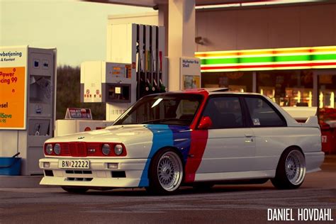 BMW E M White With M Stripe S Cars Bmw E M Riders On The Storm Bimmer Car