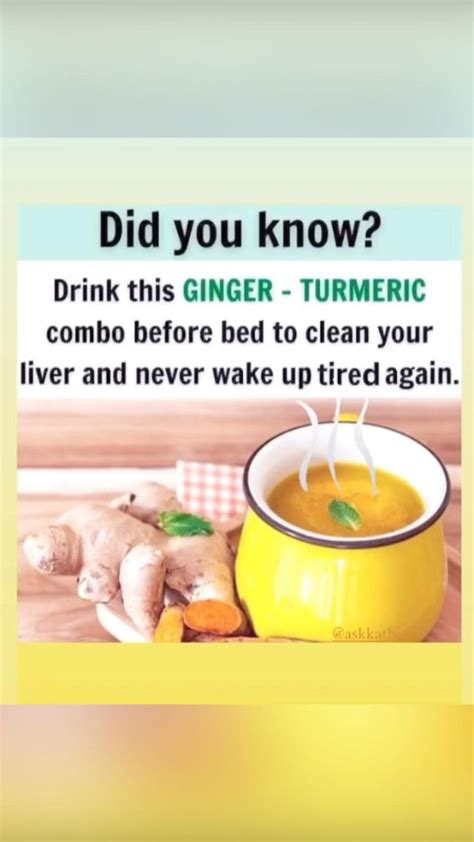 Drink Ginger Turmeric Tea Before Bed Health Facts Herbs For Health