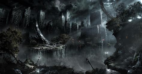 Wouldnt that be a fun place for the zombie apocalypse? | Fantasy landscape, Fantasy pictures 