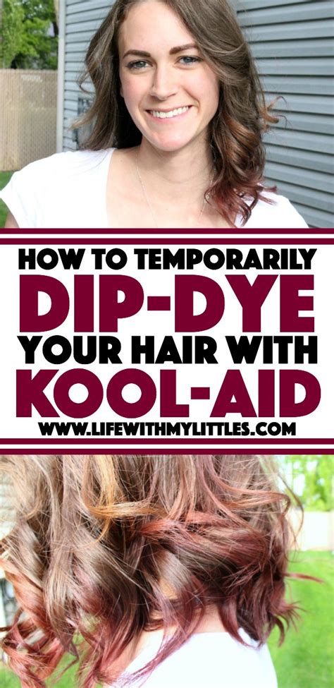 How To Dip Dye Your Hair With Kool Aid