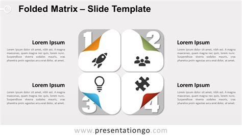 Folded Matrix For Powerpoint And Google Slides Presentationgo Com My